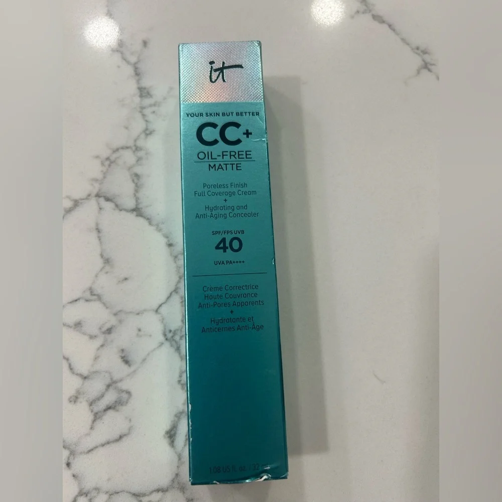 IT Cosmetics  CC+ Oil-Free Matte Antiaging full Coverage cream DEEP 1.08 fl oz
